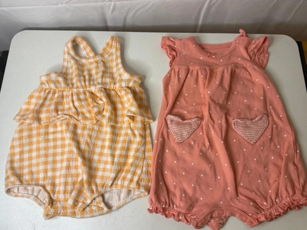 Two rompers 0-3 month